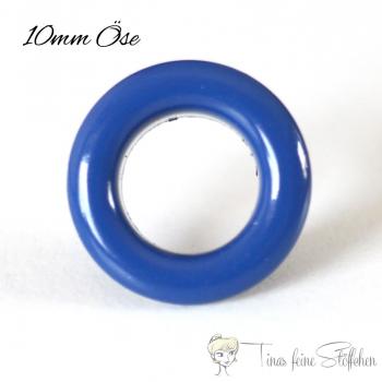 10mm blaue Ösen mit Scheibe - 10er Set