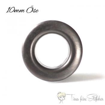 10mm gunmetal eyelets with washer - set of 10