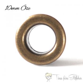 10mm bronze eyelets with washer - set of 10