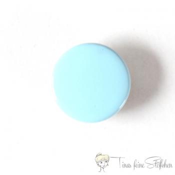 Set of 10 closed 11mm Jersey snaps in light blue colour