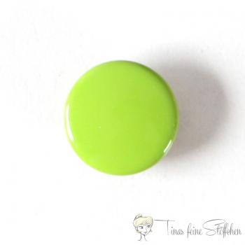 Set of 10 closed 11mm Jersey snaps in green colour