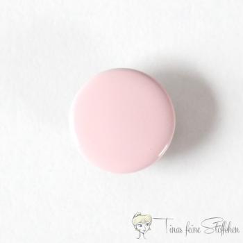 Set of 10 closed 11mm Jersey snaps in light pink colour