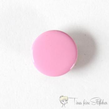 Set of 10 closed 11mm Jersey snaps in pink colour