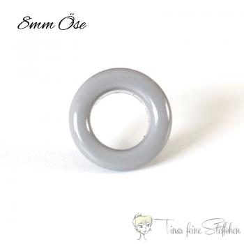 8mm graue Ösen mit Scheibe - 10er Set