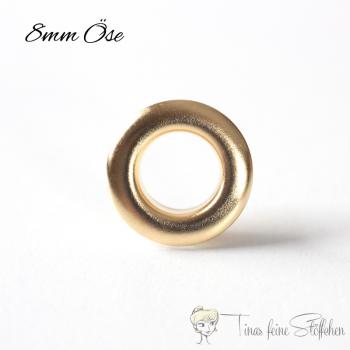 8mm goldene Ösen mit Scheibe - 10er Set