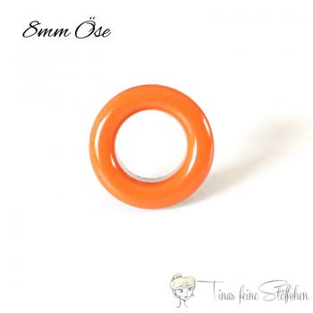 8mm orange Ösen mit Scheibe - 10er Set