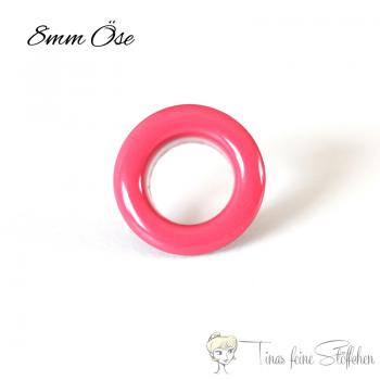 8mm fuchsie Ösen mit Scheibe - 10er Set