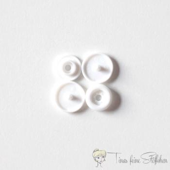 Set of 10 KAM-Snaps T5 white - Ø 12,4mm