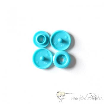 Set of 10 KAM-Snaps T5 turquoise - Ø 12,4mm