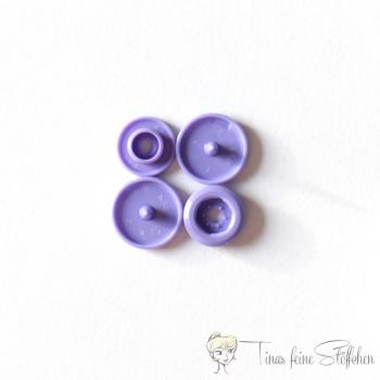 Set of 10 KAM-Snaps T5 lilac - Ø 12,4mm