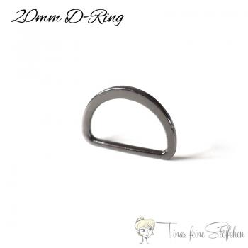 D Ring 20mm gunmetal