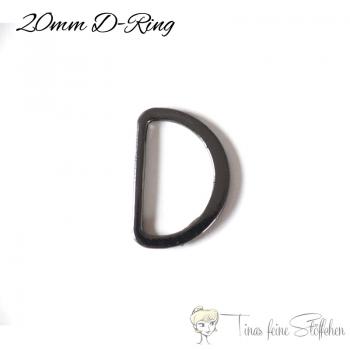 D Ring 20mm gunmetal