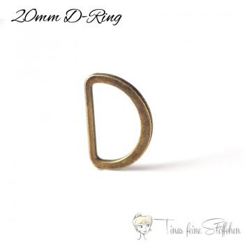 D Ring 20mm bronze