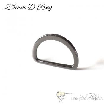 D Ring 25mm gunmetal