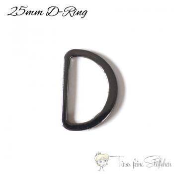 D Ring 25mm gunmetal