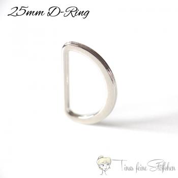 D Ring 25mm silver