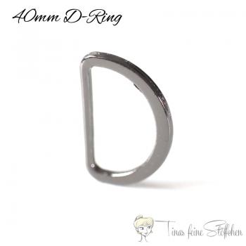 D Ring 40mm gunmetal