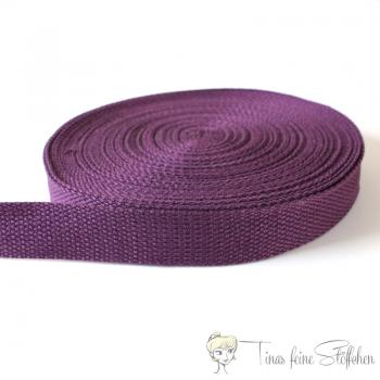 25mm weiches aubergine Gurtband