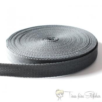 20mm soft dark grey belt strap