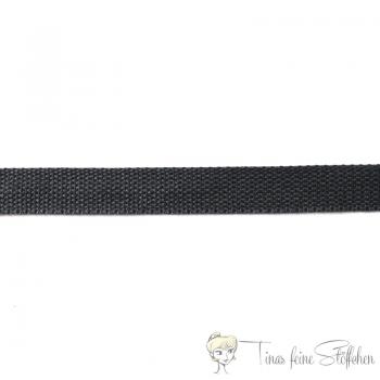 20mm soft dark grey belt strap