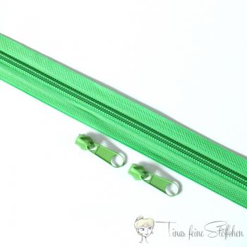 Endlosreißverschluss grün aus Nylon - Raupenbreite 5mm