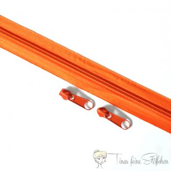 Endlosreißverschluss orange aus Nylon - Raupenbreite 5mm