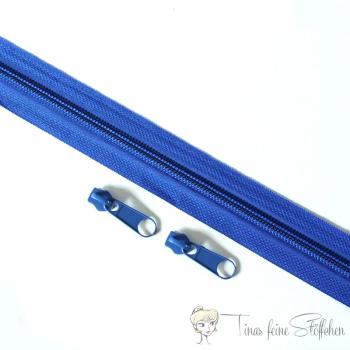 Endlosreißverschluss blau aus Nylon - Raupenbreite 5mm