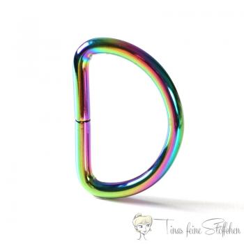 Rainbow metal D-Ring for 38mm webbings - thickness version