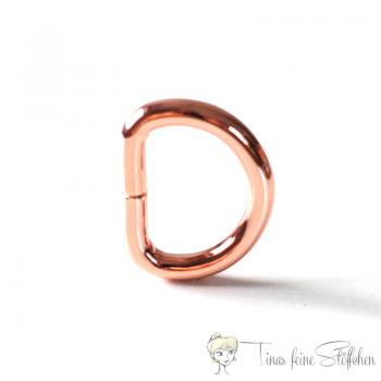 D Ring 25mm rosé gold - dicke Ausführung