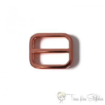 Rosé gold metal slide for 25mm webbings