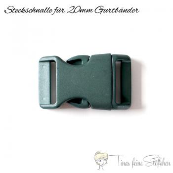 Steckschnalle olivgrün für 20mm Gurtbänder