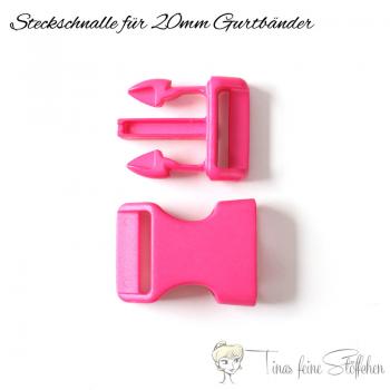 Snap buckle pink for 20mm webbings