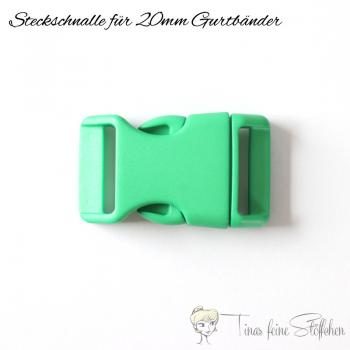 Steckschnalle grün für 20mm Gurtbänder