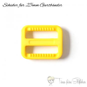 slider yellow for 25mm webbings