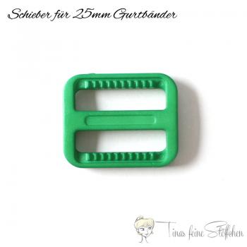 slider green for 25mm webbings