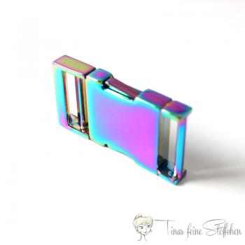 Iridescent metal buckle for 25mm straps