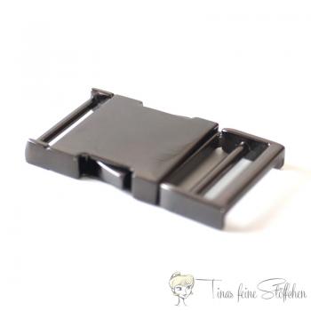 Metal buckle gunmetal for 25mm webbings