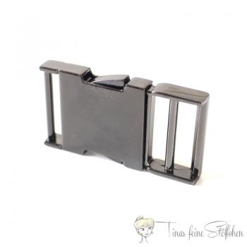 Metal buckle gunmetal for 25mm webbings