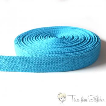 25mm weiches aqua Gurtband