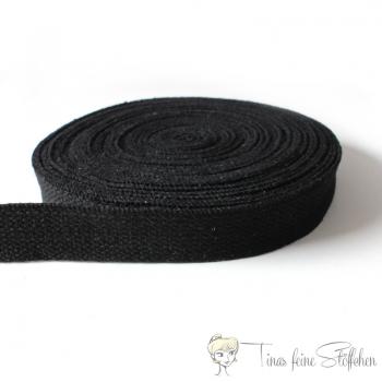 25mm soft black belt strap