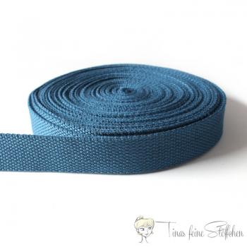 25mm soft grey-blue belt strap