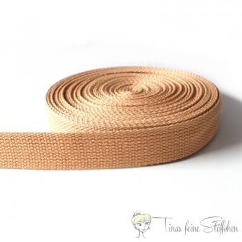 25mm soft beige belt strap