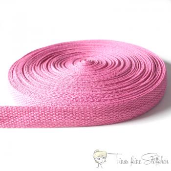 20mm weiches rosa Gurtband