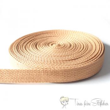 20mm soft beige belt strap