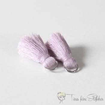 2cm tassel light purple cotton - with metal ring