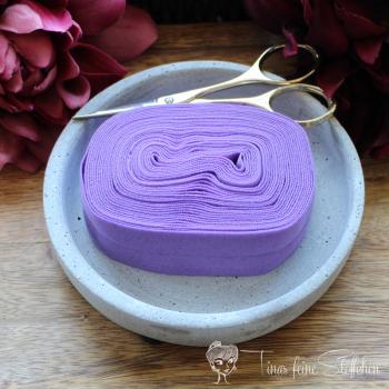 Elastic inclined band purple - 2,5cm width