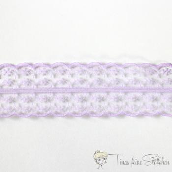 4,5cm Spitzenband violett