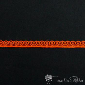 Spitzenband rot orange - 14mm Breite