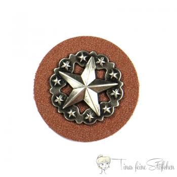 Imitation leather patch with Star