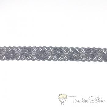 Stretch lace band dark grey 35mm 